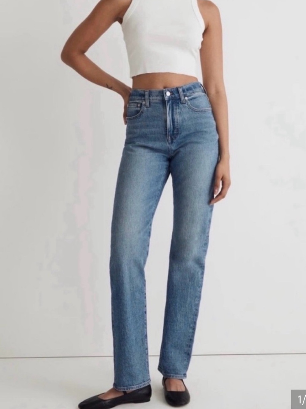 Madewell 90’s straight leg Jean